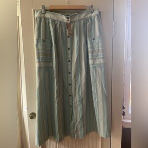 Patagonia Multicolor Striped Maxi Skirt NWT